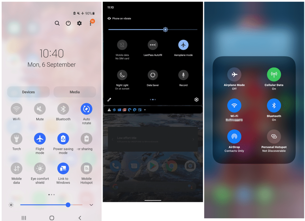 View mode option on apple