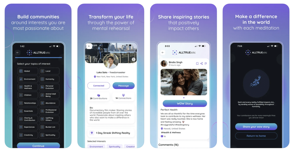 ALLTRUEistic screenshots with iPhone