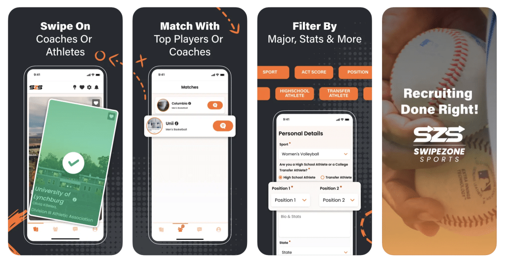 SwipeZone on an iPhone