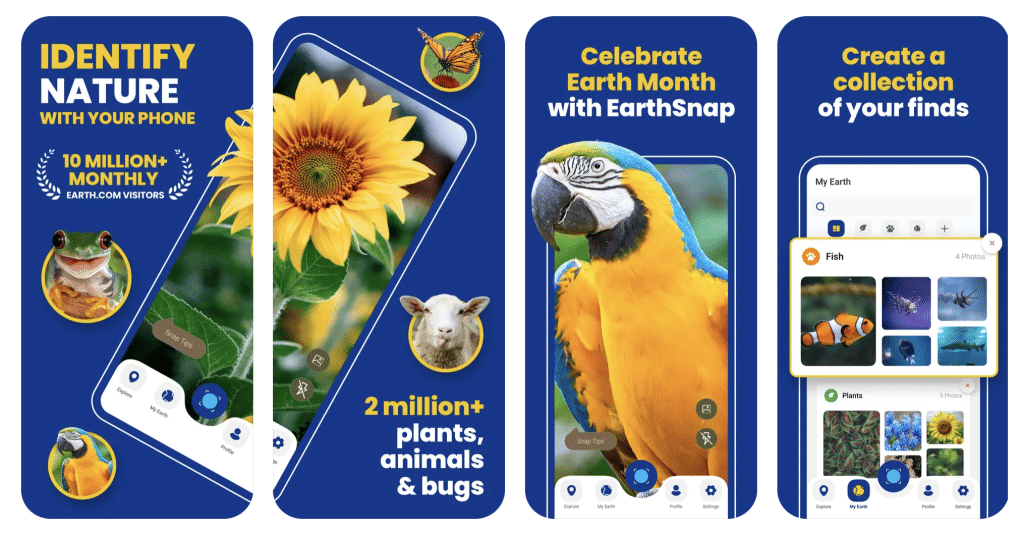 EarthSnap App in screenshots